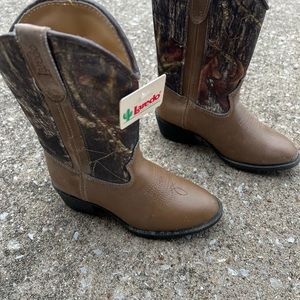 Laredo Kids Boots - Brown and Camouflage